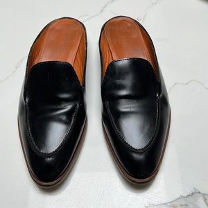 Everlane black leather loafers